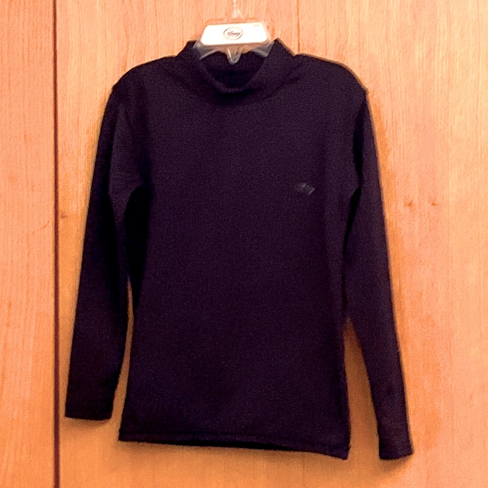 Starter boy’s size 6 black mock turtleneck fitted compression winter base layer